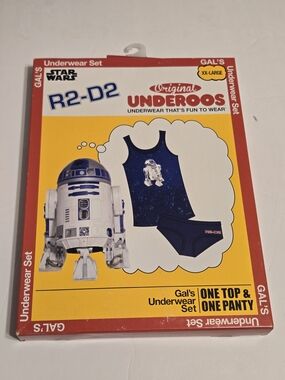 Star Wars R2-D2 Underoos Tank Top & Panty Set - Navy / White